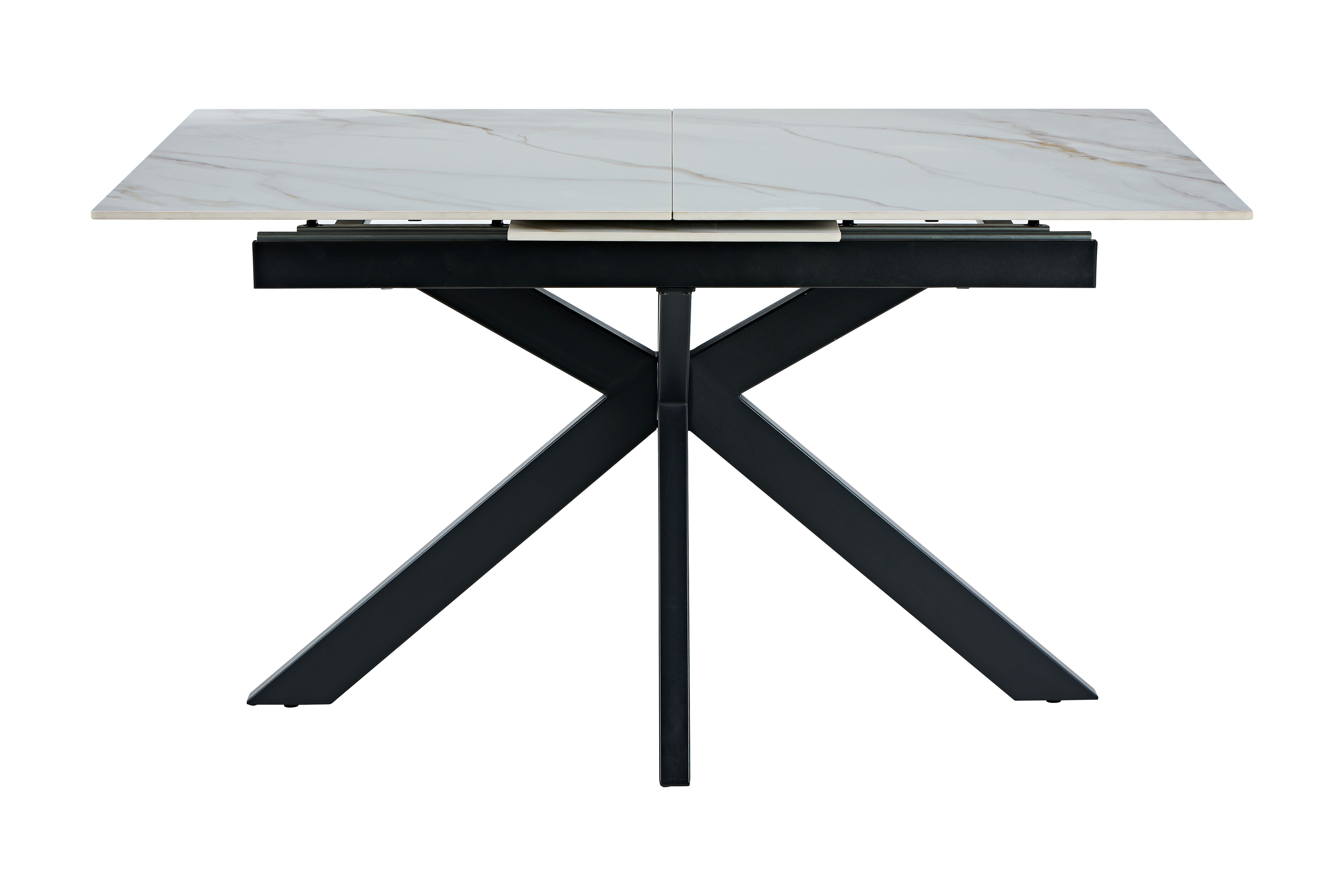 Riviera étkező asztal, beige kőlap,140/180x90x76cm