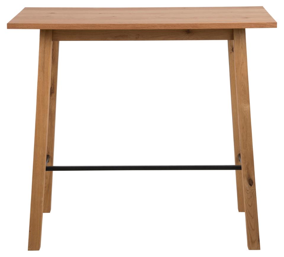 Ciara bárasztal, furnéros vadtölgy, 117x105x58 cm