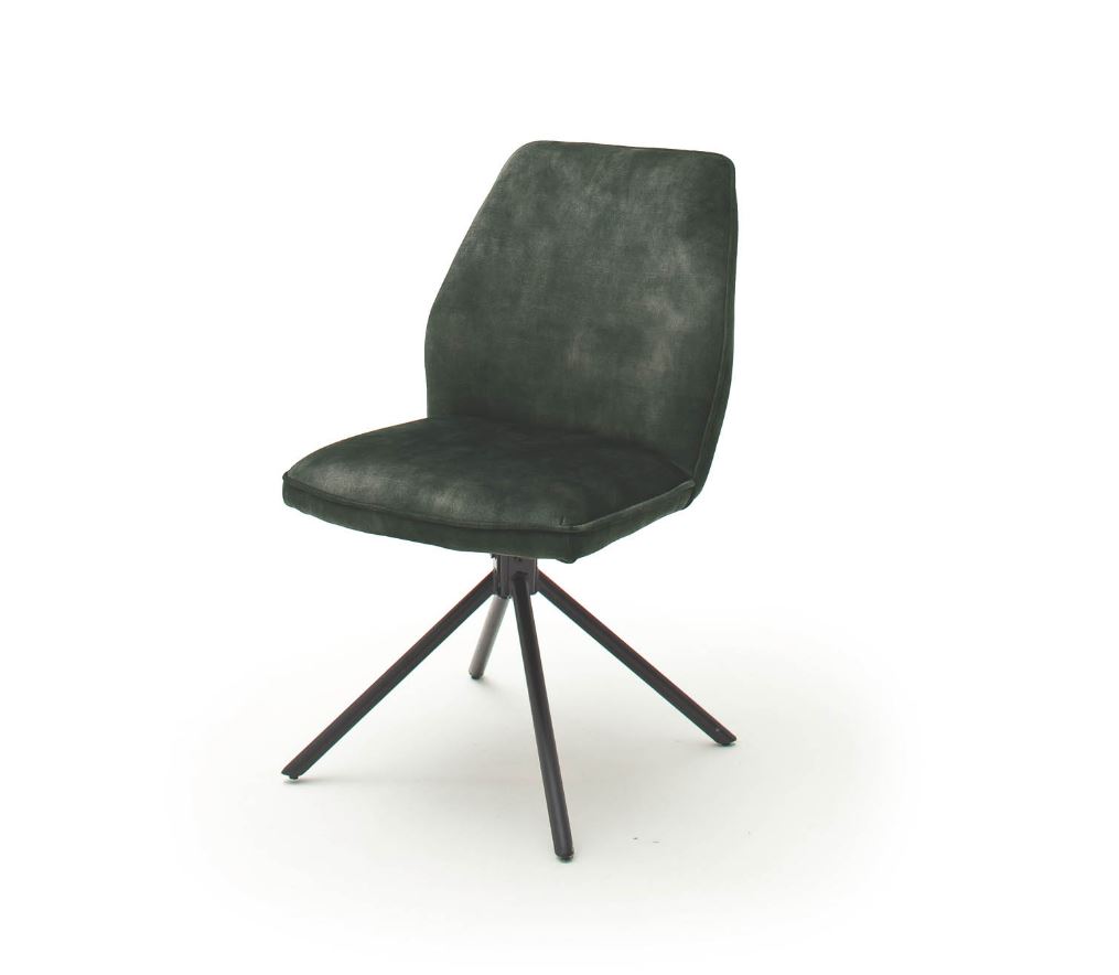 Otto Étkezőszék,vintage szövet, fekete láb, 54x89x64 cm