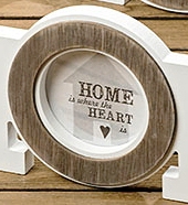 3872100 képkeret Love vagy Home, festett fa, fehér"k"