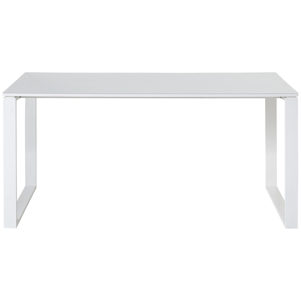 Monteria íróasztal, fehér üveg 160x75x80cm