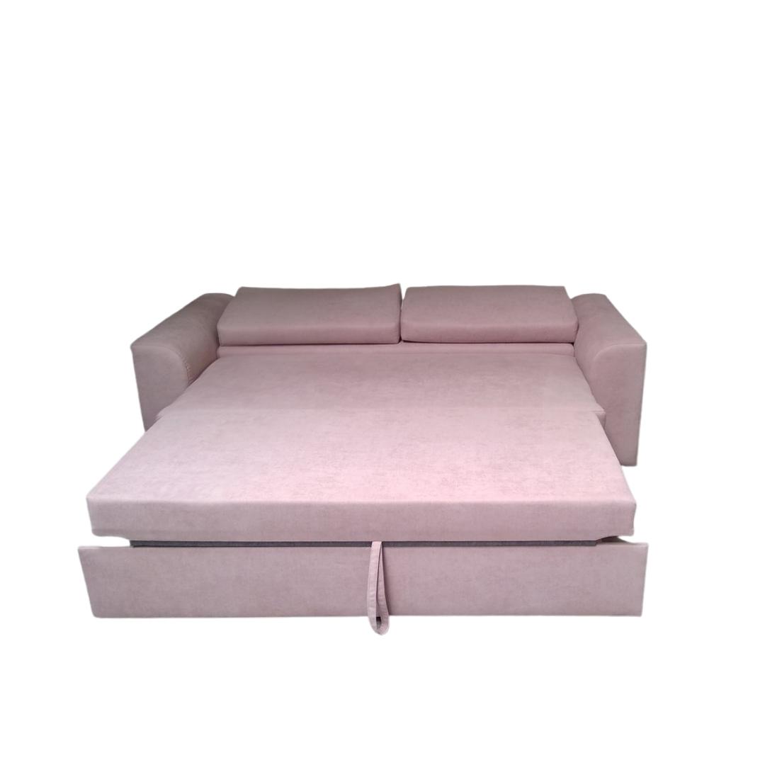 Arabella kanapéágy púderrózsaszín, 205x85x95 cm