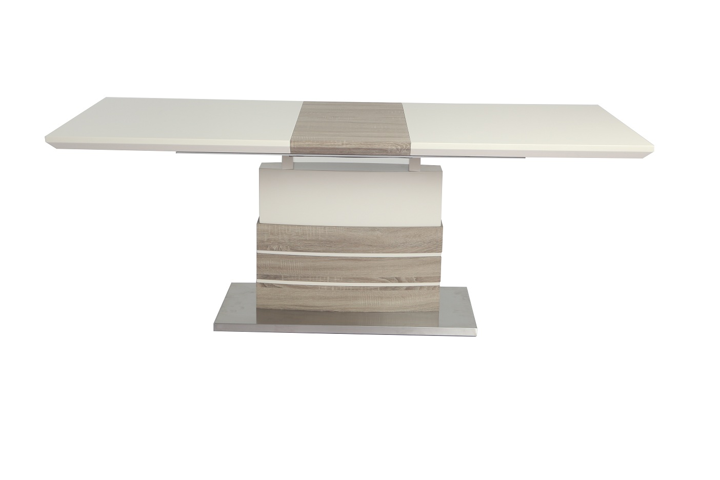 Mirtil étkezőasztal ,cappucino magasfényű.160-200x90x76 cm