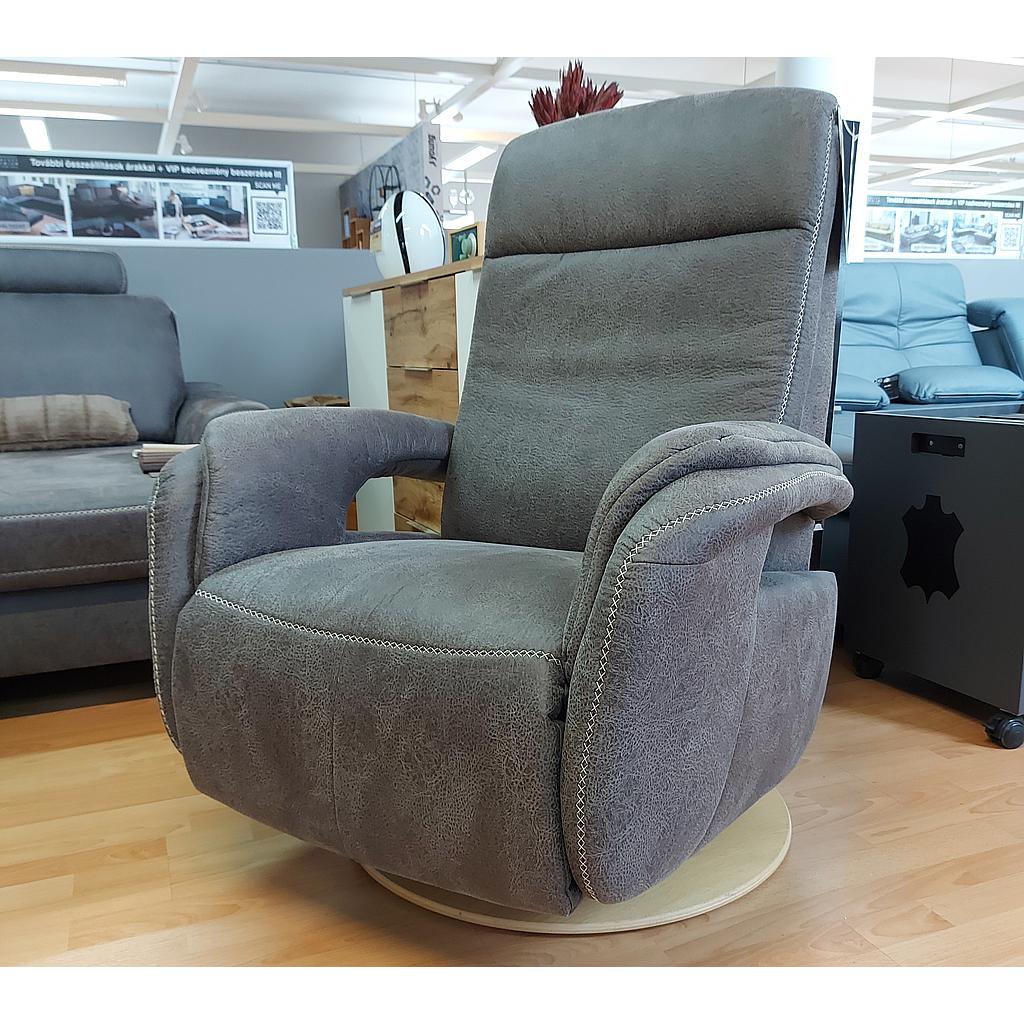 Inside-S motoros relax fotel szövettel, tányér talppal, 84x106x88 cm