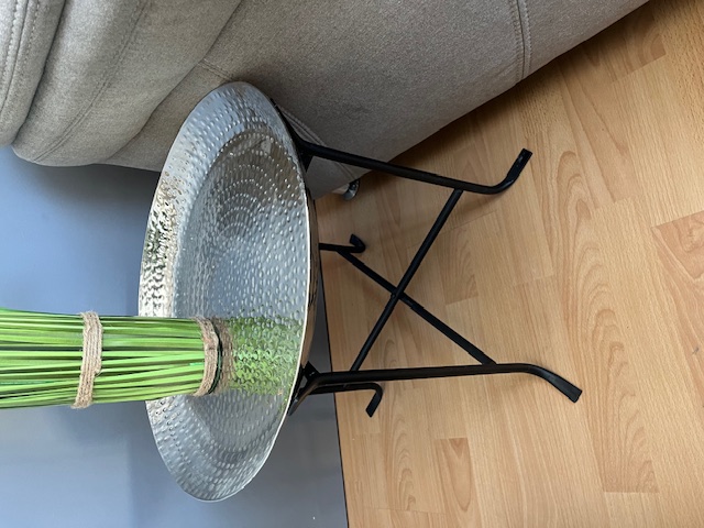 Selina lerakóasztal, ezüst, 45 cm"ki"