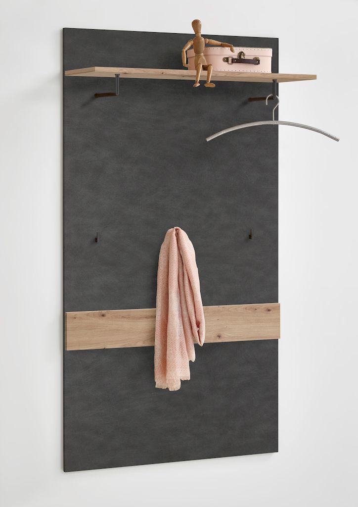 Bonn 200 előszoba panel, matera grafit-artisan tölgy, 80x144,5x27 cm"k"