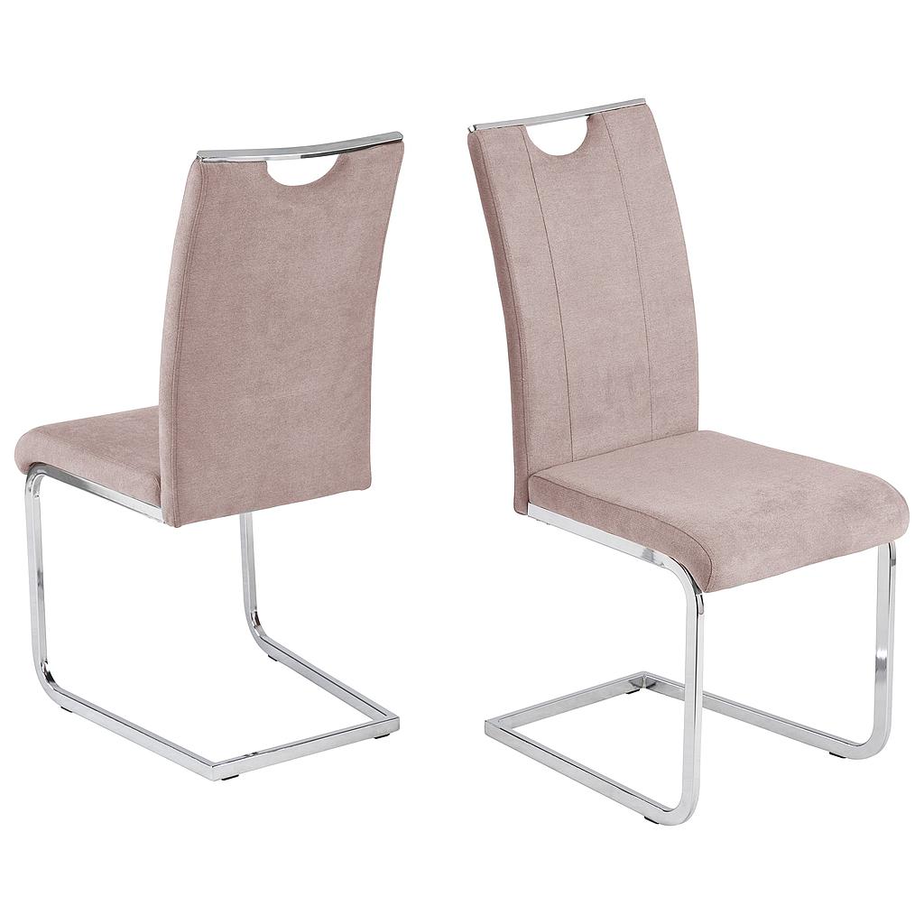 Lenny Étkezőszék, easy clean szövetes, króm láb, 98x43x58 cm"k"