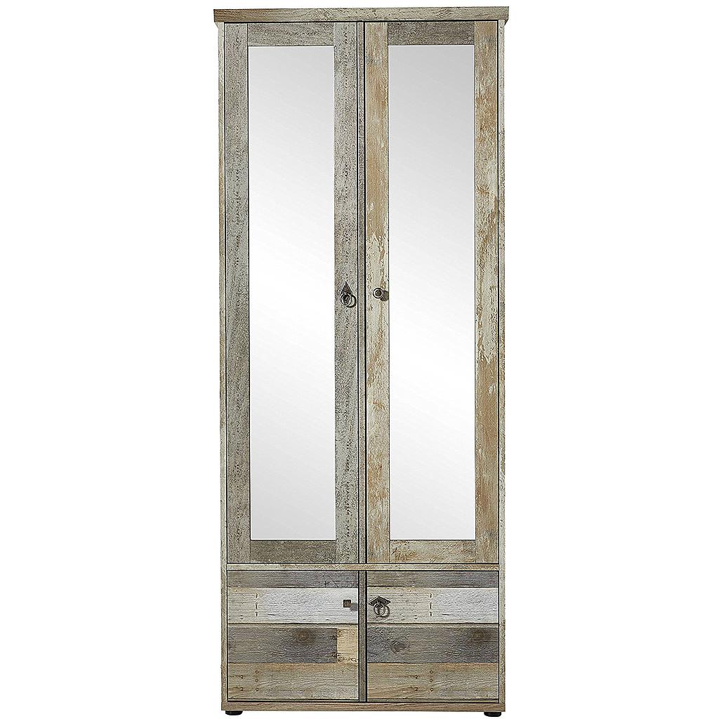 Zara szekrény, tükrös, vintage, 78x189x40 cm "k"