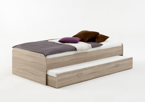 Pego ágy kihúzható vendégággyal,sonoma tölgy, 90x200cm"ks"