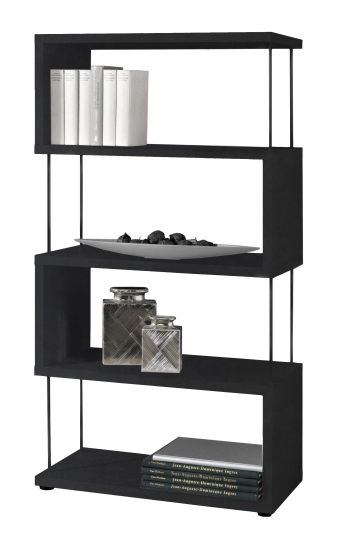 Concord 5-66 állópolc, fekete rúd 66x126x33 cm"k"
