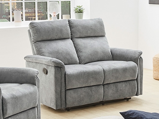 Aurum relax kanapé 2 üléses 2 funkcióval szürke velúr