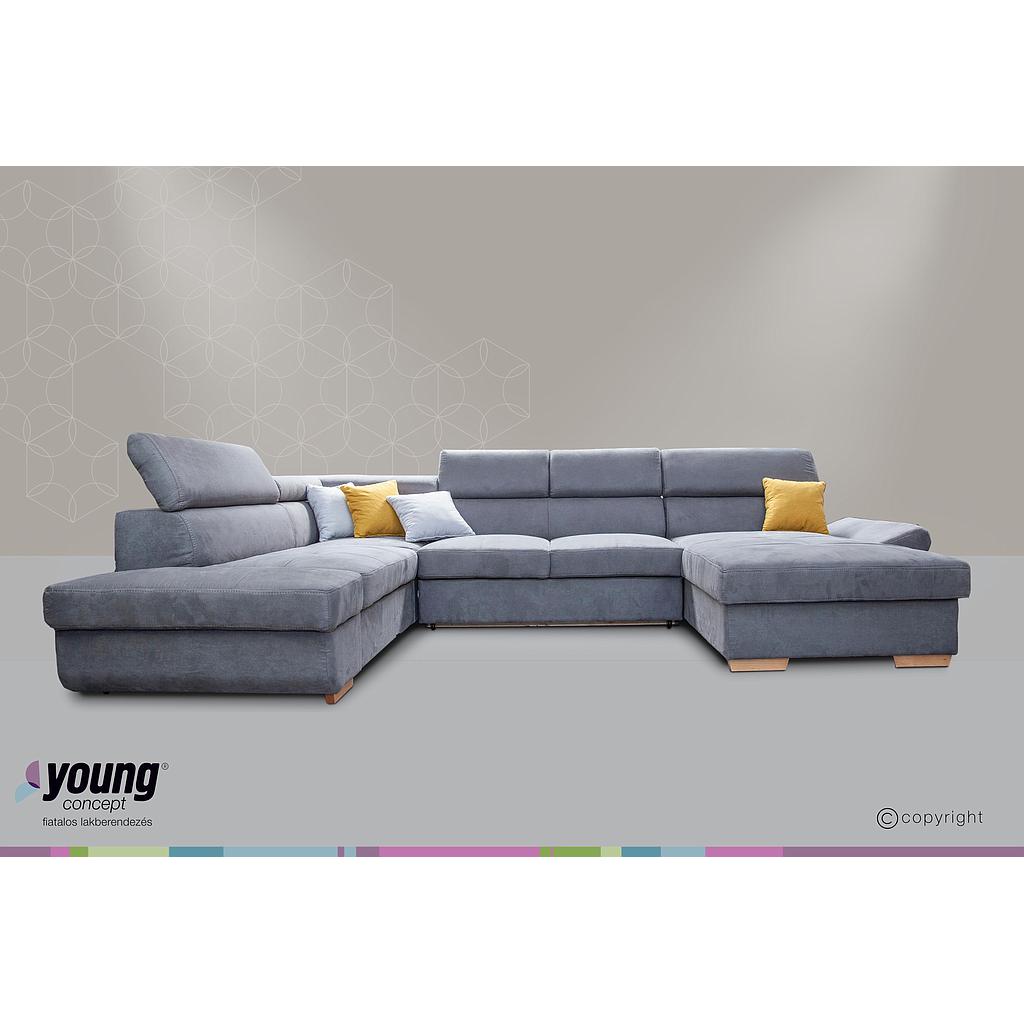 Mondello U sarokgarnitúra,szürke