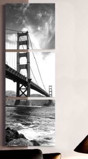 Bridge kép MDF fényes nyomtatott, falra szerelhető 3x 50x50cm"k"