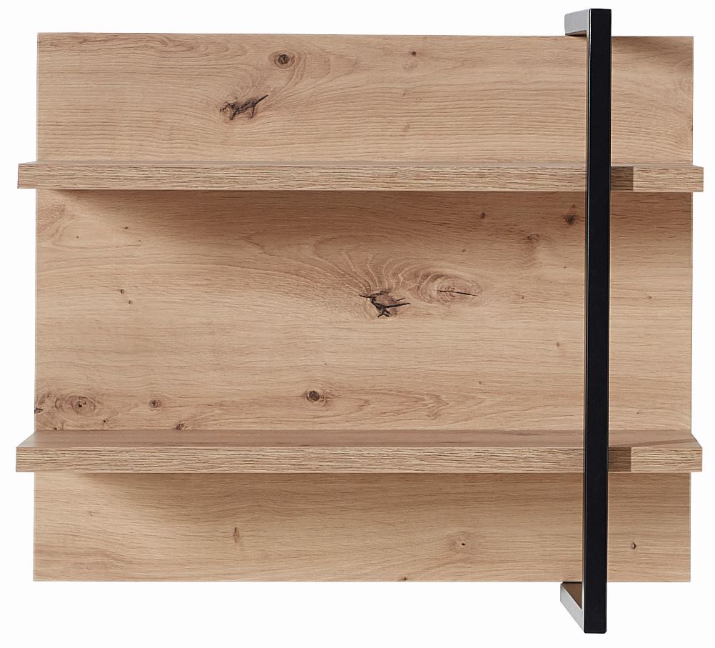 Medan-42 falipolc, 60x50x19 cm, artisan tölgy-fekete"k"