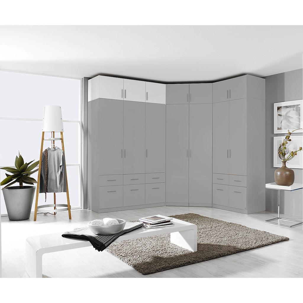 Normie rátétszekrény 3 ajtós fehér/MF fehér 136x39x54 cm