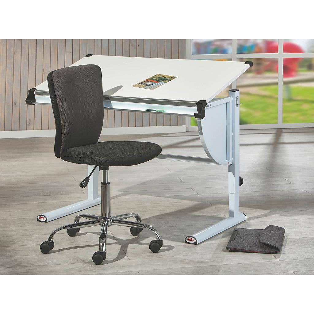 Mauricio-Milo íróasztal, állítható magasság ,fehér, 110x63-93x60cm"k"