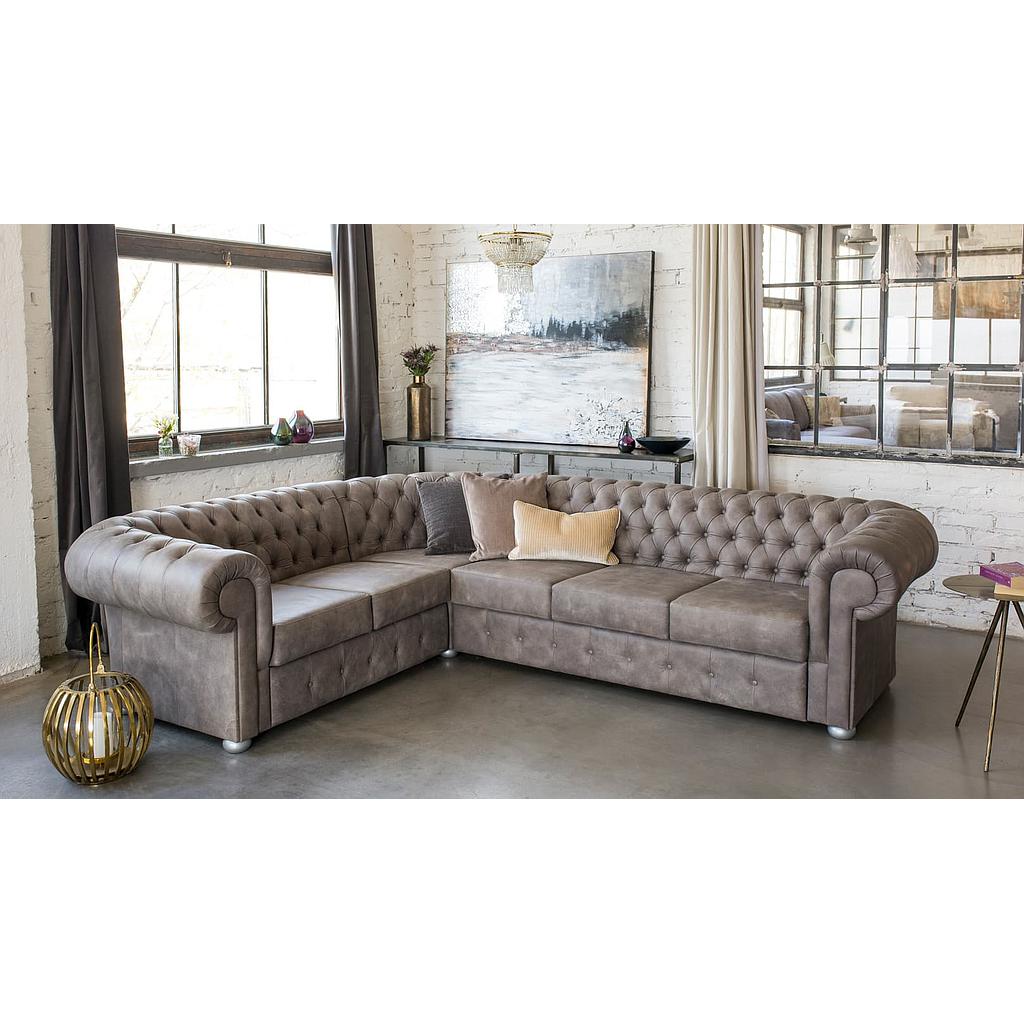 Chesterfield lux sarokgarnitúra 320 x 280 cm