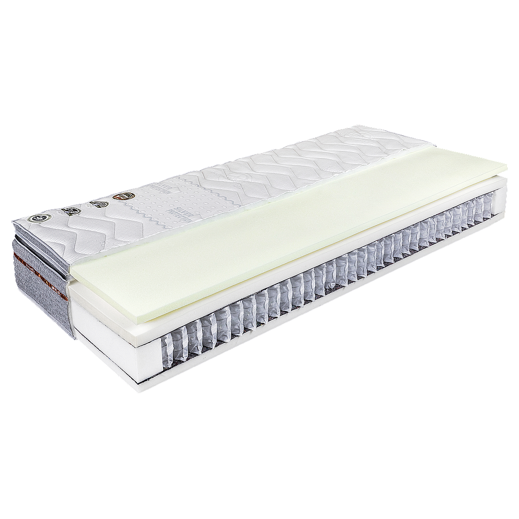 VarioFeel 4M memóriahab fekvőfelületű zónásított táskarugós matrac, Sanitized huzattal | BIO-TEXTIMA ® Linea Natura "R"