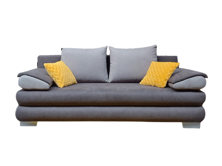 Tasman kanapé kiemelő vasalattal, Milo 24/Milo25 szürke (St), 212x102x80 cm