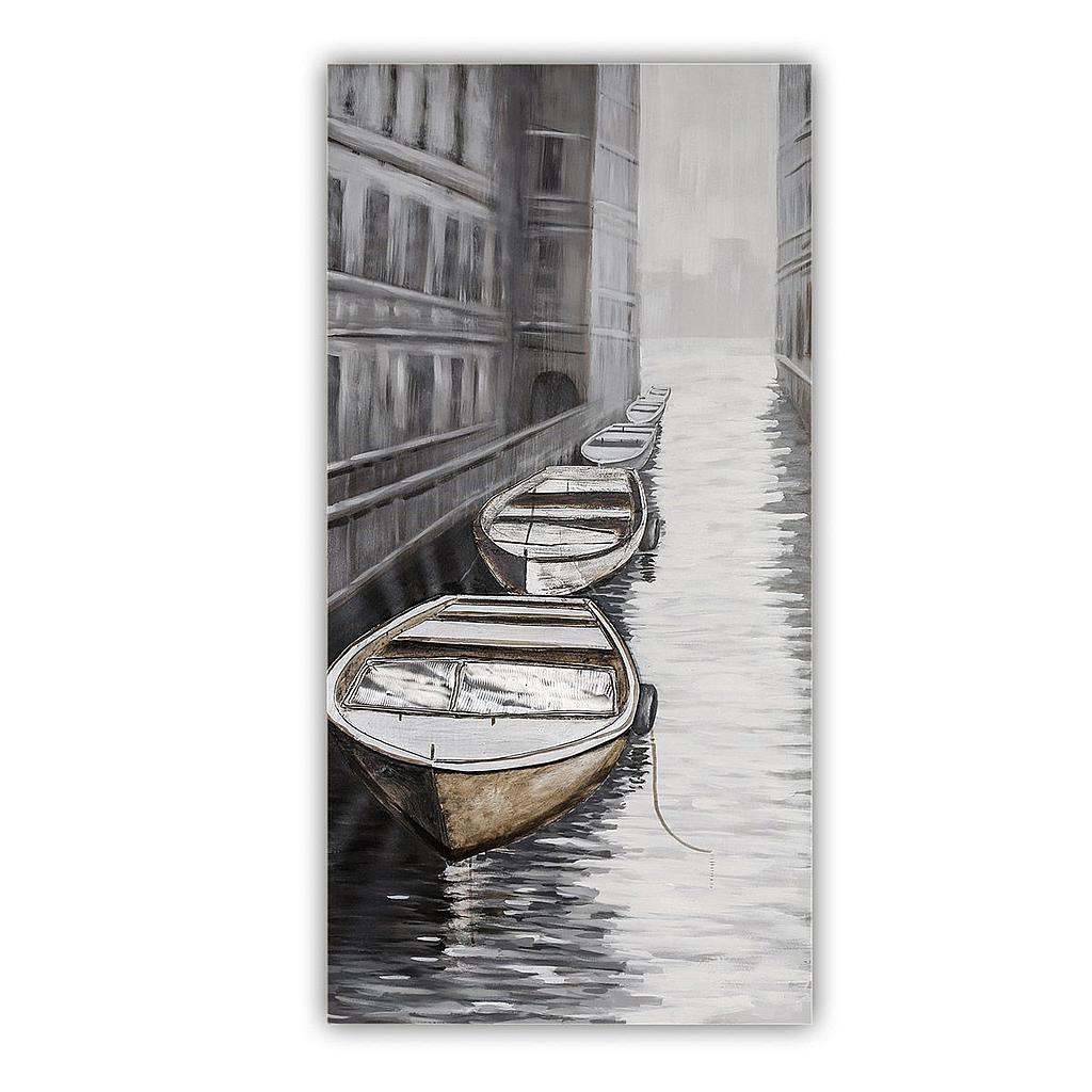 16309 Falikép "Venice" 3D alumíniummal, 75x150 cm