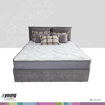 Spring ágyneműtartós ágy szett (matraccal, díszpárna szettel), 160x200 cm