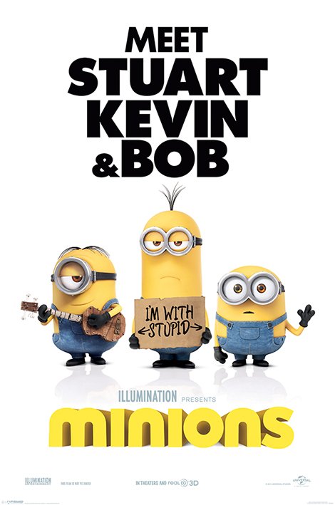 PP33545 Minions falikép,decopanel,60x90cm"k"