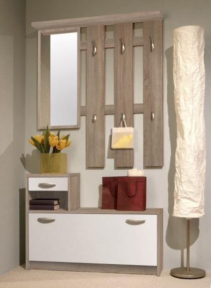 Tipo előszobafal, sonoma tölgy/fehér