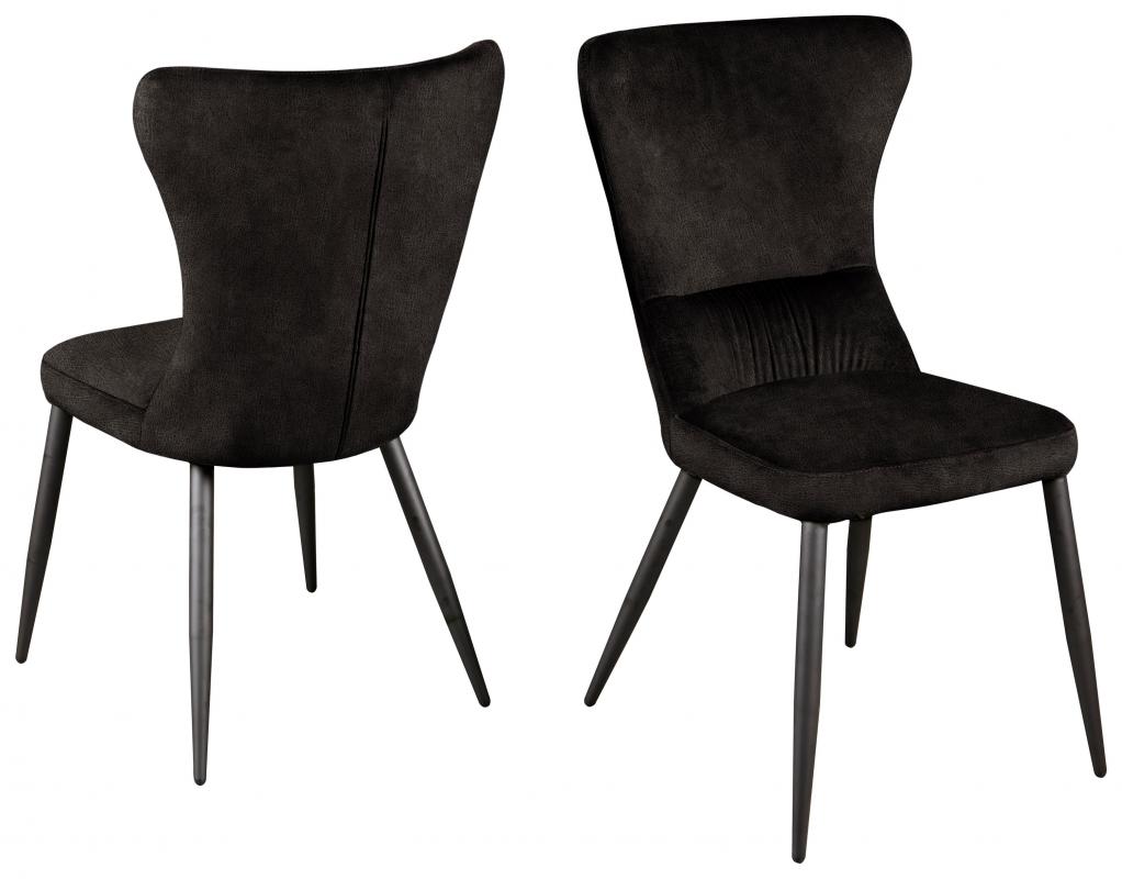 Agilas szék,magastámlás, Vintage anthrazit, fekete láb"k"