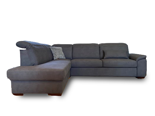 Ravenna sarok ülőgarnitúra, 286x200 cm, állítható fejtámlákkal, vendégággyal, felnyíló tárolós elemmel