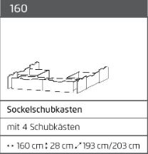 Aland ágyneműtartó magasfényű (160x200 cm ágyhoz) 4db-os fiókszett