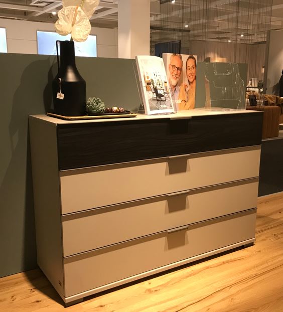 Cento komód, fiókos, kőszürke 121x82 cm"k"