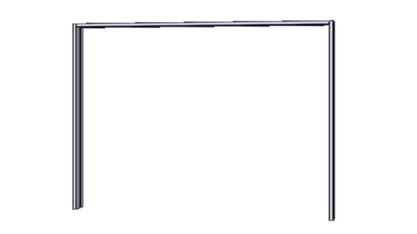 Rosso passepartout keret  homoktölgy, 180cm