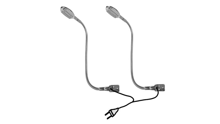 Olvasólámpa szett flexibilis (Rosso)