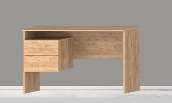 Íróasztal Modulo 1180 Gold Craft tölgy 2 fiókkal