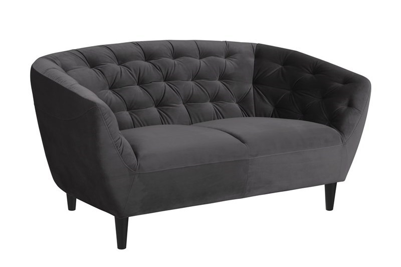 Chester 2 üléses kanapé, bársony szövet, 150x84x78 cm