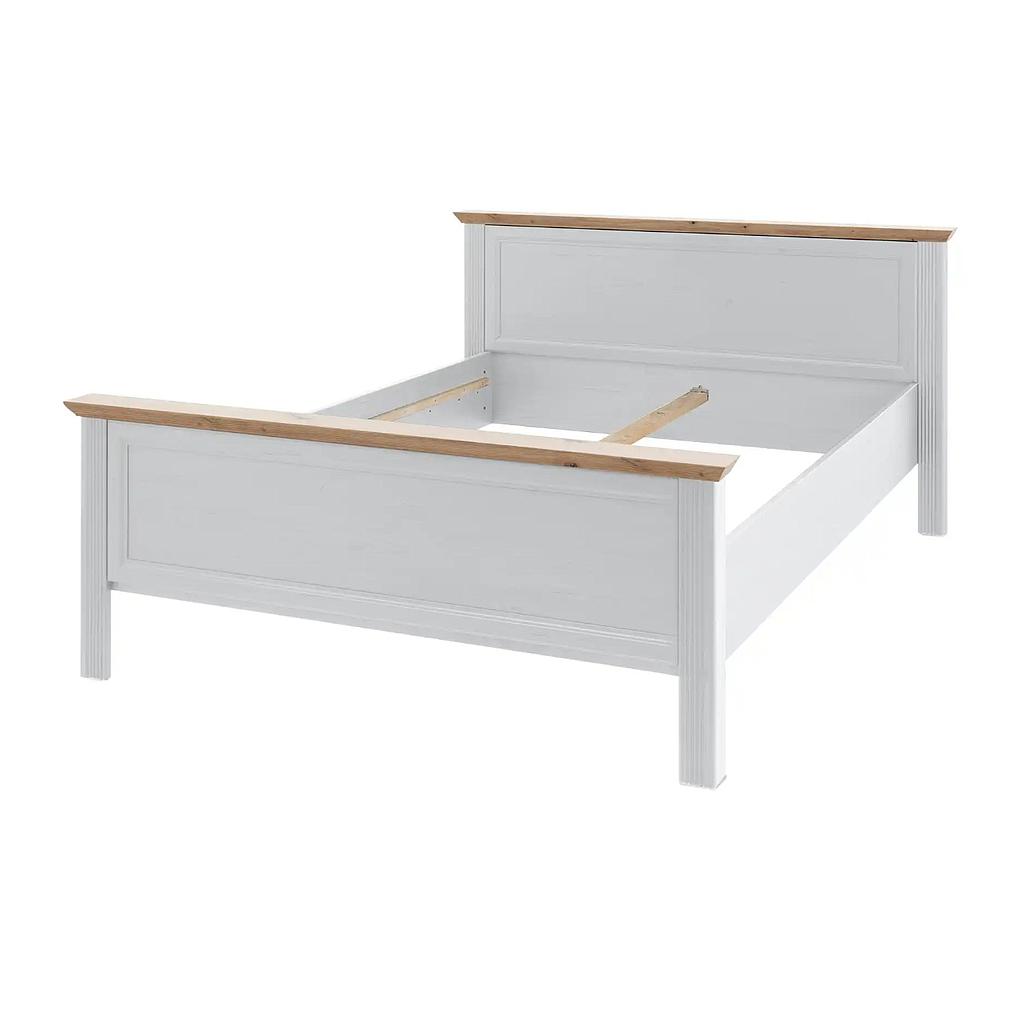 Jillana ágykeret 140x200 cm,fehér-artisan tölgy