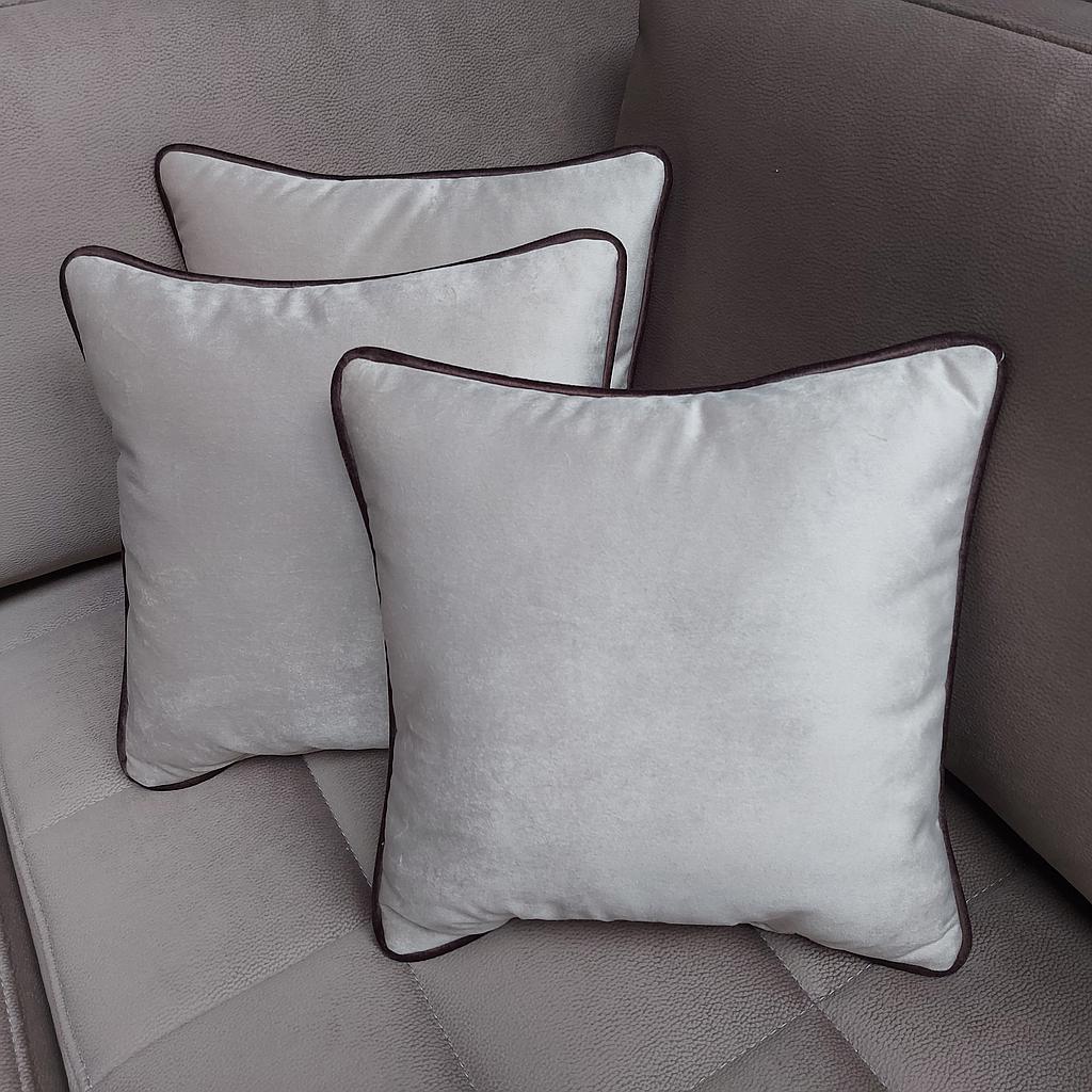 VARIA párna 3db-os szett kéderrel,40x40 cm - Szövet Shannon 1 bézs, kéder Shannon 4