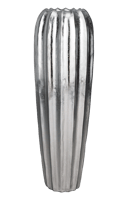 421116 MOMBETSU padlóváza kaspó ezüst 89cm d40cm