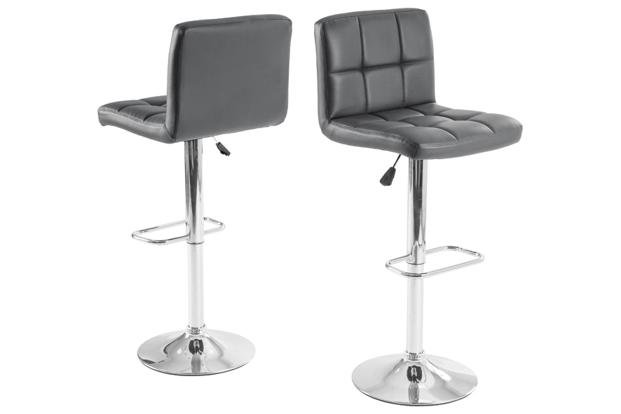 Cotto bárszék, szürke textilbőr "ki"