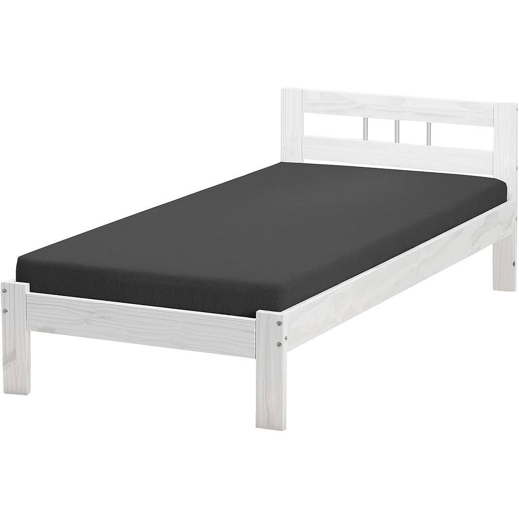 Tanja ágykeret, fehérre pácolt fa, 90x200 cm (CosyHome)