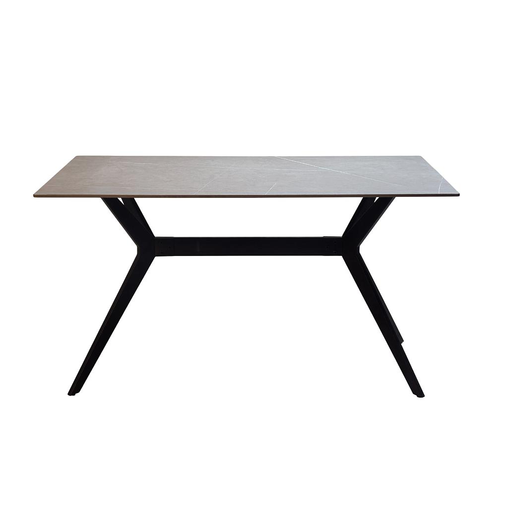 Valentin étkezőasztal,szinterezett kő asztal, szürke,140x80x75 cm