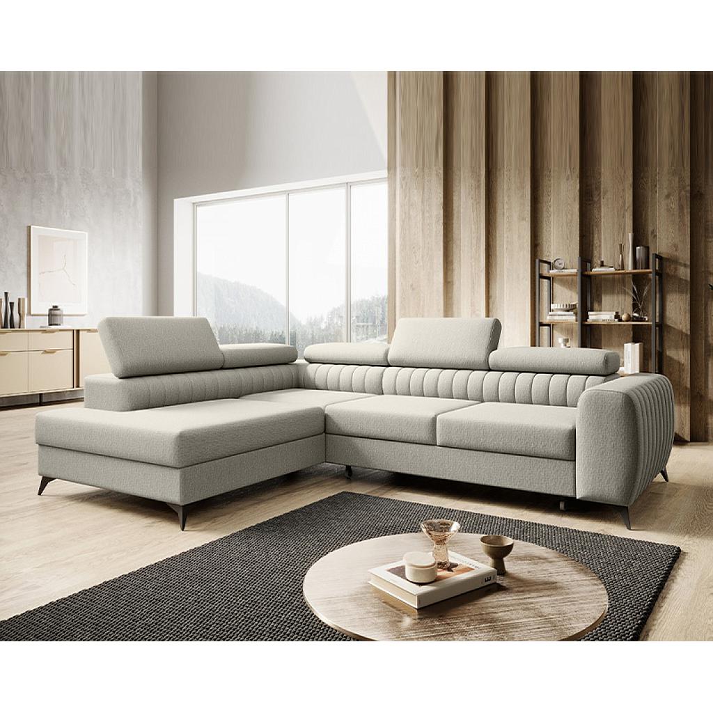 Daisy sarokgarnitúra balos, cream,270x73x204cm