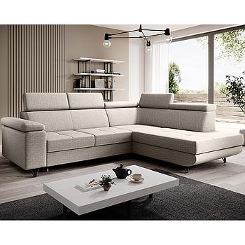 Violet ülőgarnitúra, jobbos, beige, 250x183 cm
