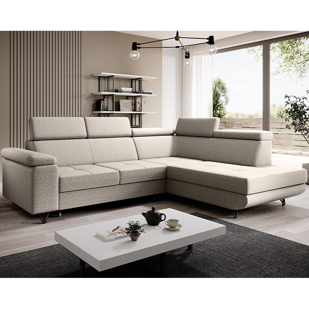 Violet ülőgarnitúra, jobbos, beige, 250x90x183cm
