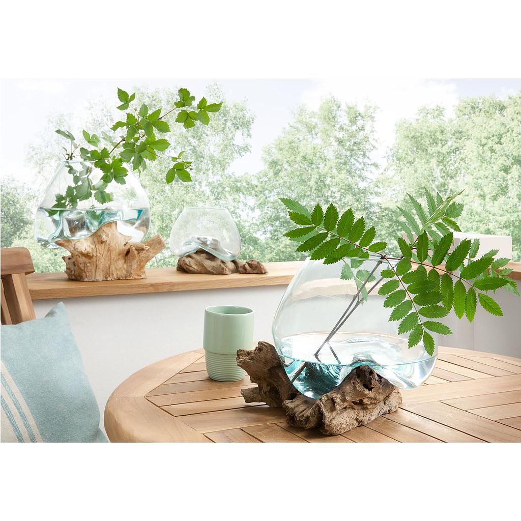 Drop 1 dekoráció,fa-üveg"k"