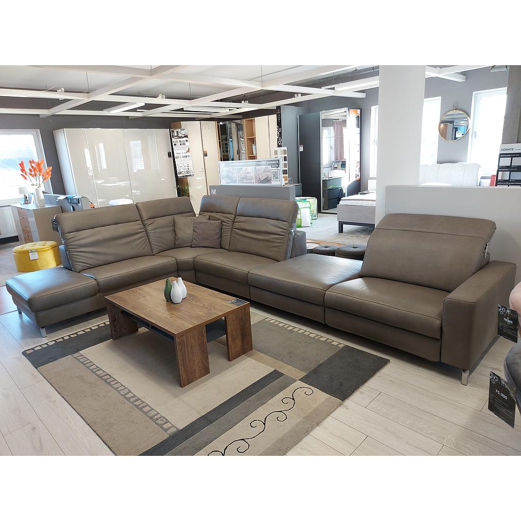 Primavera bőr relax ülőgarnitúra 406x252 cm + Relaxfotel