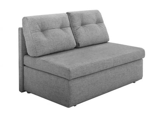 Slim kanapé, szürke, 136cm