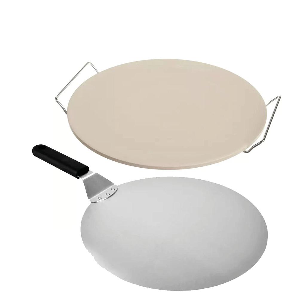 Pizzasütő szett  (pizzasütő kő + pizzalapát)