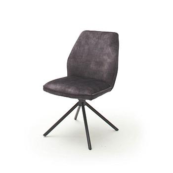 Otto Étkezőszék KIFORDULÓS üléssel, vintage szövet, fekete láb"k"