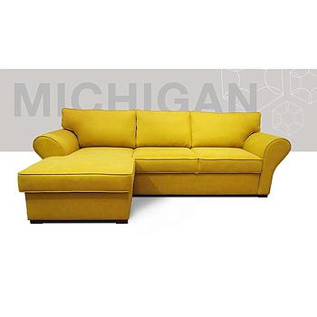 Michigan sarokgarnitúra, Pecos 9 sárga (S) 266x94x161cm